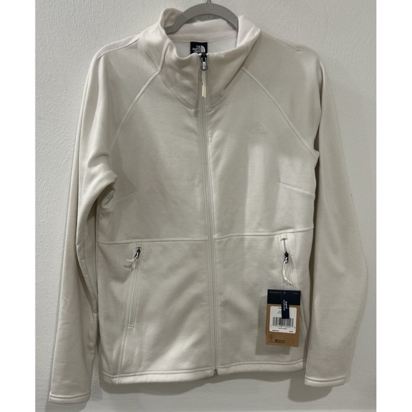 The North Face Womens White Fleece Full Zip Jacket Size Large NWT NEW - Picture 1 of 5